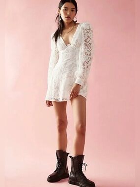 strapless ruffled mini dress Monte Carlo Strapless Ruffle Dress Lace White